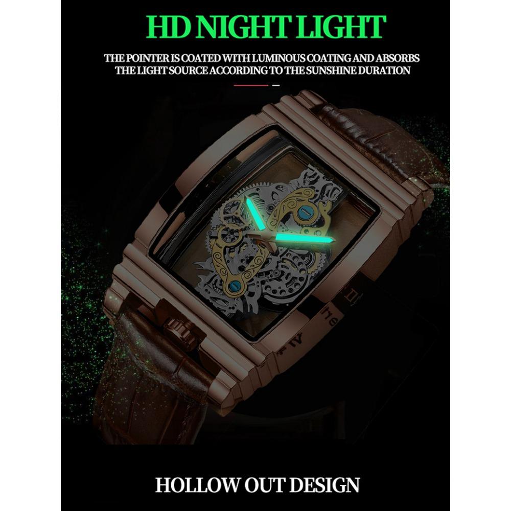 BINBOND Luxury Quartz Wristwatches For Men Luminous Waterproof Hollow-Out Men's Watch Business Sport Fashion Casual Reloj