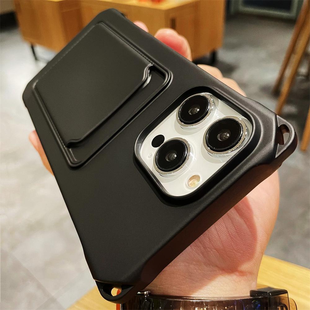 X Four Corners Anti-drop Card Mobile Phone Case Apple 17PROMAX Anti-drop Mobile Phone Case Silicone Card Case 13PRO Suitable