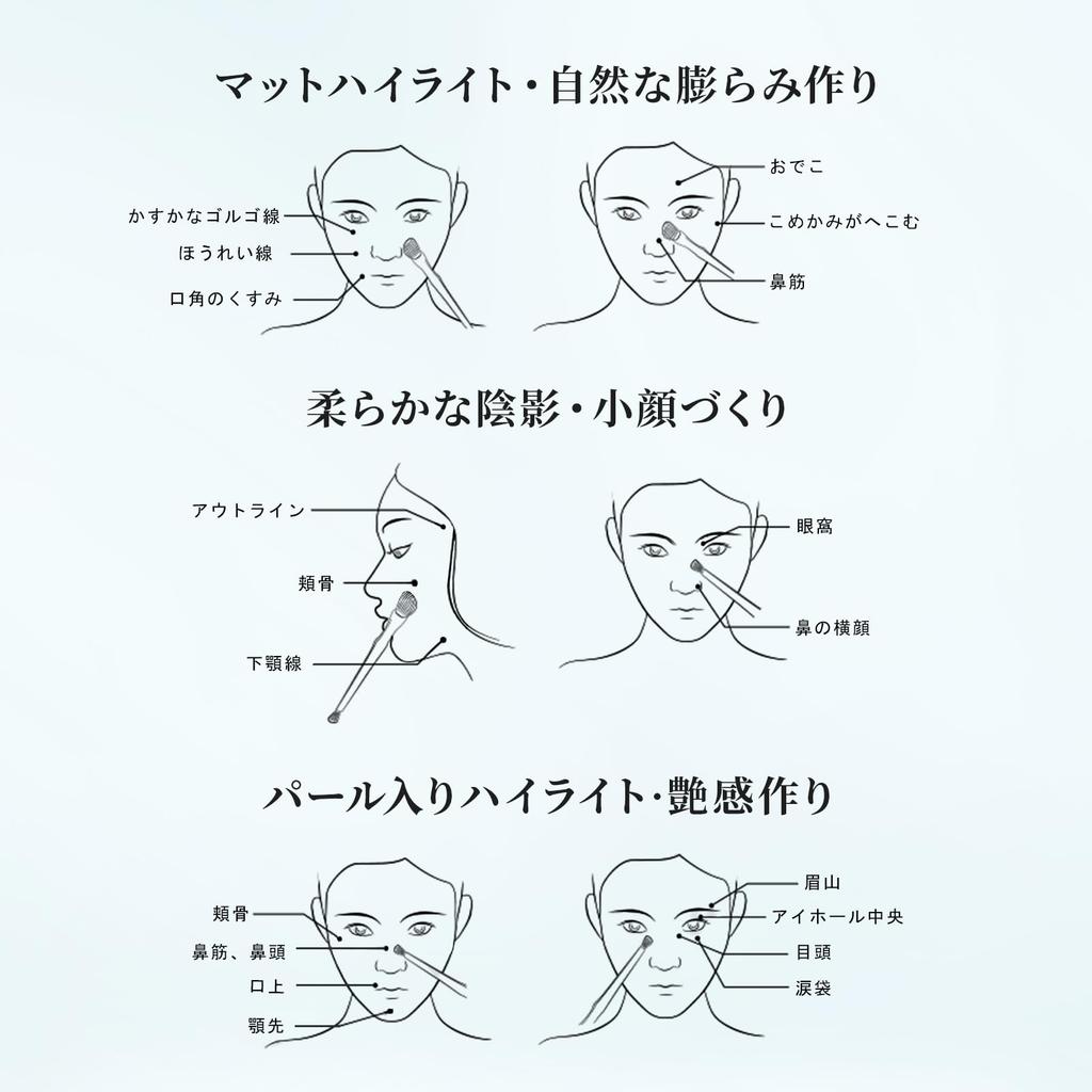 TIMAGE Bronzer Highlight Shading Matte Highlight Powder Nose Shadow Shading palette for creating 3D contours 17 grams 3-in-1 Three-color (02)