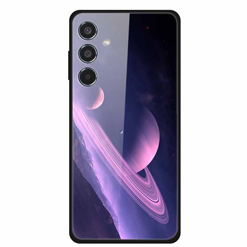 Tempered Glass Case For Samsung S25 Plus Case S 25 Plus Hard Back Cover For Samsung Galaxy A16 M55 A55 Phone Case Soft Bumper