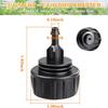 6pcs Heavy-Duty Leak-Proof Hose Connector 3/4" To 1/4" Barb Drip Irrigation Adapter For Garden Tap Compatible With US/EU Faucets