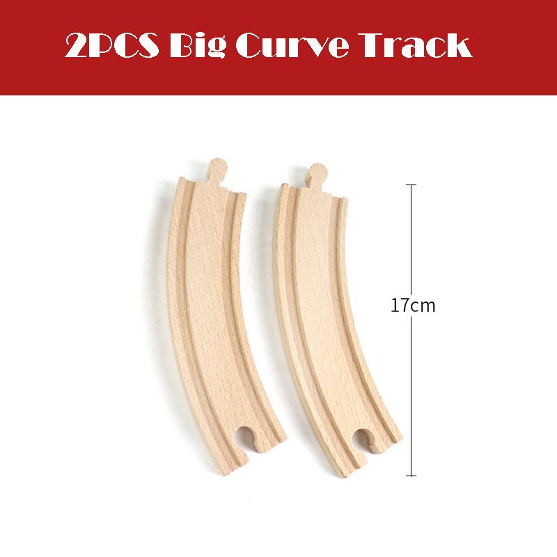All Kinds Wooden Track Railway Toys Beech Wooden Train Track Accessories Fit for Brand Tracks Educational Toys for Children