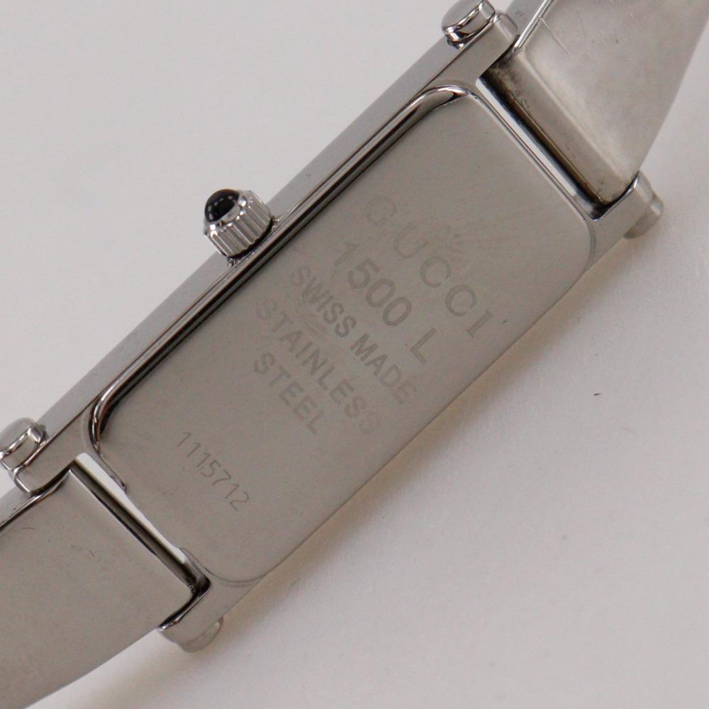 GUCCI Watches 1500L pinkDial Stainless Steel Quartz Analog display Women Used