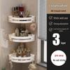 No-Drill Triangle Bathroom Corner Storage Rack Organizer