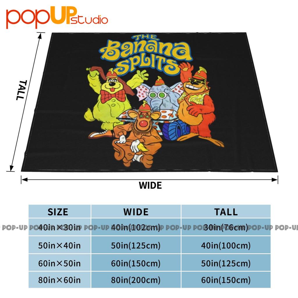 The Banana Splits Cartoon Hanna Barbera Ultra-Soft Blanket Quilt Winter Sofa Cover Bed Covers