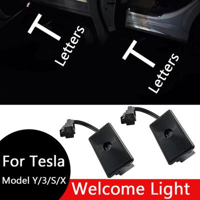 Tesla Model 3 highland ModelY Su Birikintisi Işıkları Model 3&y, Karşılama Işığı Kapı Işıkları Seti Kapı Eşiği Hayalet Işık Model Y/3/S/X