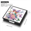 PU DIY Crystal Art Sticky Notes Holder with 160 Sheets Crystal Art Note Box for Home Office and School Supplies