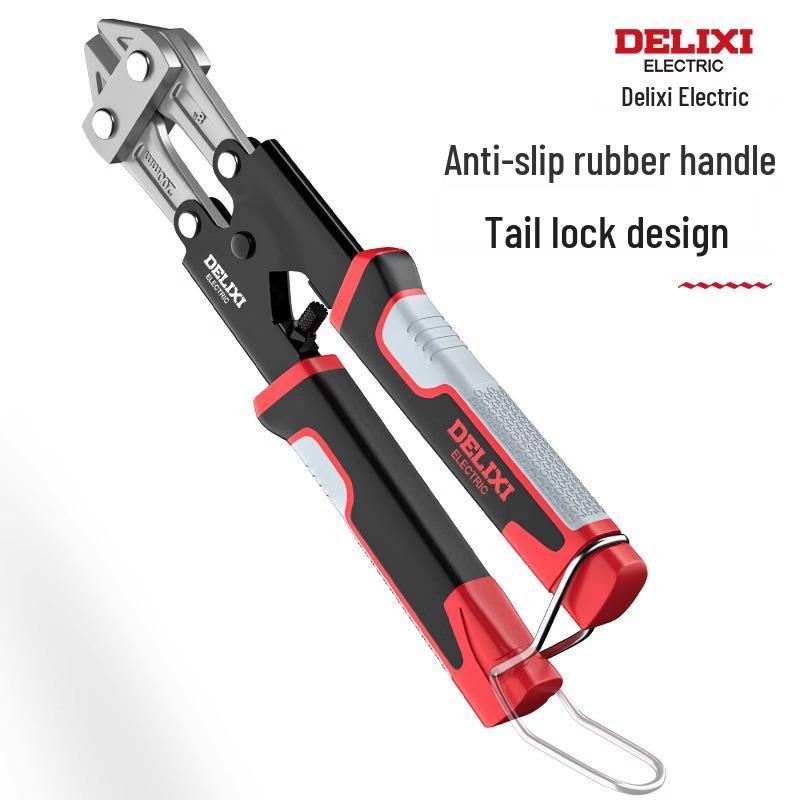Delixi 8-inch Steel Rebar and Wire Cutting Pliers
