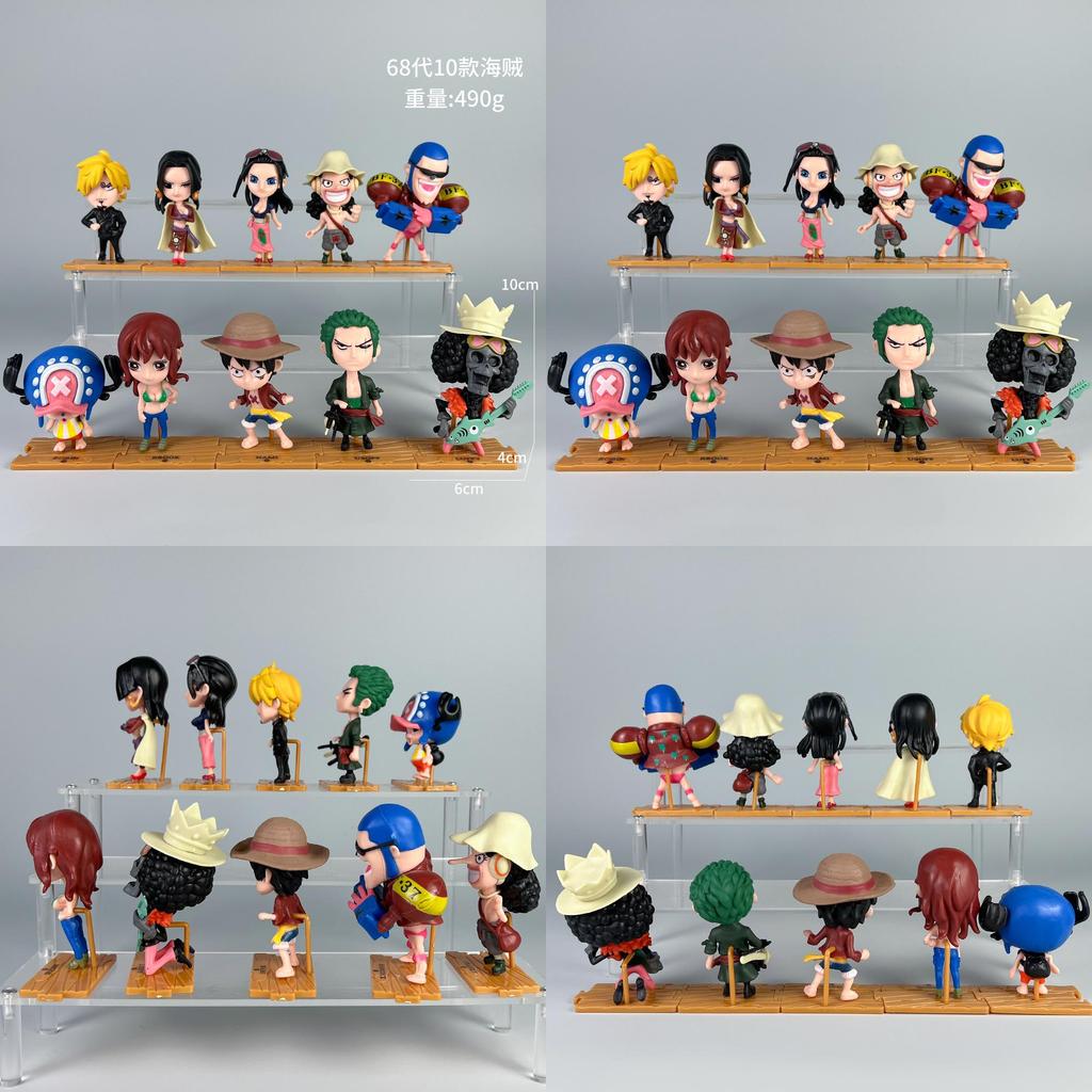 One Piece Pvc Figure Set Collectible Model With Anime Luffy Zoro And Boa Hancock Characters For Fans