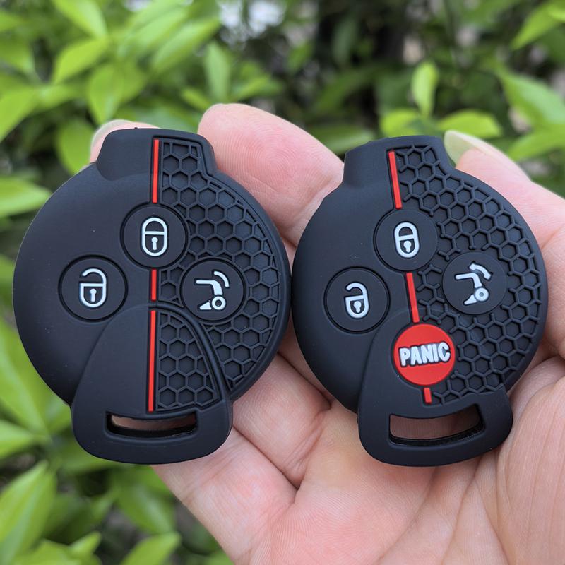 Silicone Car Key Case Cover Shell for Benz Brabus 451 for Benz Smart 450 City Coupe Cabrio Crossblade Fortwo Roadster K Forfour BX5