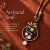 Boho Wooden Beaded Long Necklace Collar Decoration Female Jewelry Neck Accessories Ethnic Style Handmade Pendant Sweater Chain