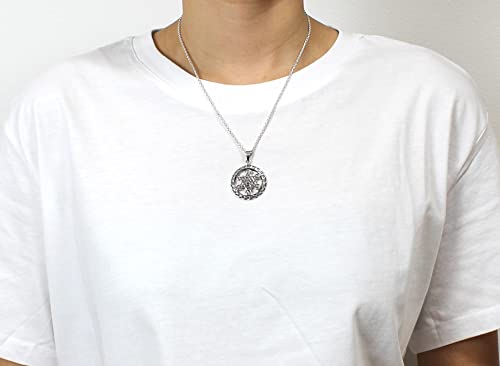 [Carmelo Accessories] Fruit of Life Metatron's Cube, Fruit of Life, Divine Geometry, Silver 925 Pendant, Pen Top