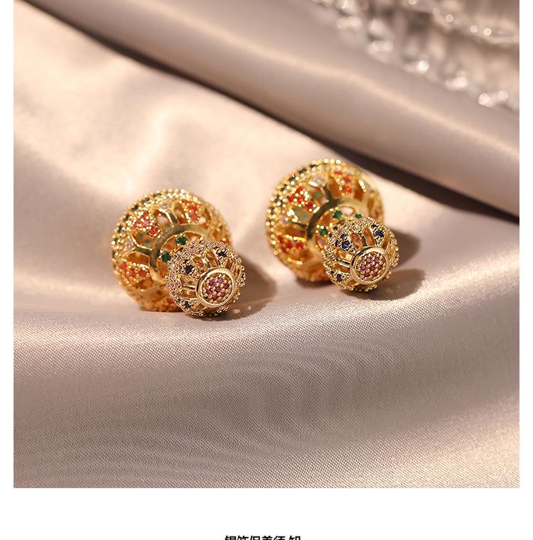 2023 Stylish Hollow Ball Earrings: Exaggerated, High-End Ancient Style for Women