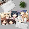 HD Anime Mousepad Cute Chocolate And Vanilla Natural Rubber Nonslip Keyboard Gaming Nekopara Extended Mat PC Office Accessories