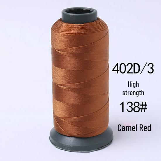 High-Strength Colored 420D Leather & Nylon Thread - Mercerized, Thick, Smooth, 3-Ply Canvas Sewing Thread - Free Shipping
