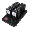 Restaurant Pager System 1 To 16 Vibration Buzzer Flashing Modes 433.92MHz 500m  S Wireless Calling System Food Buzzer  12V 2A