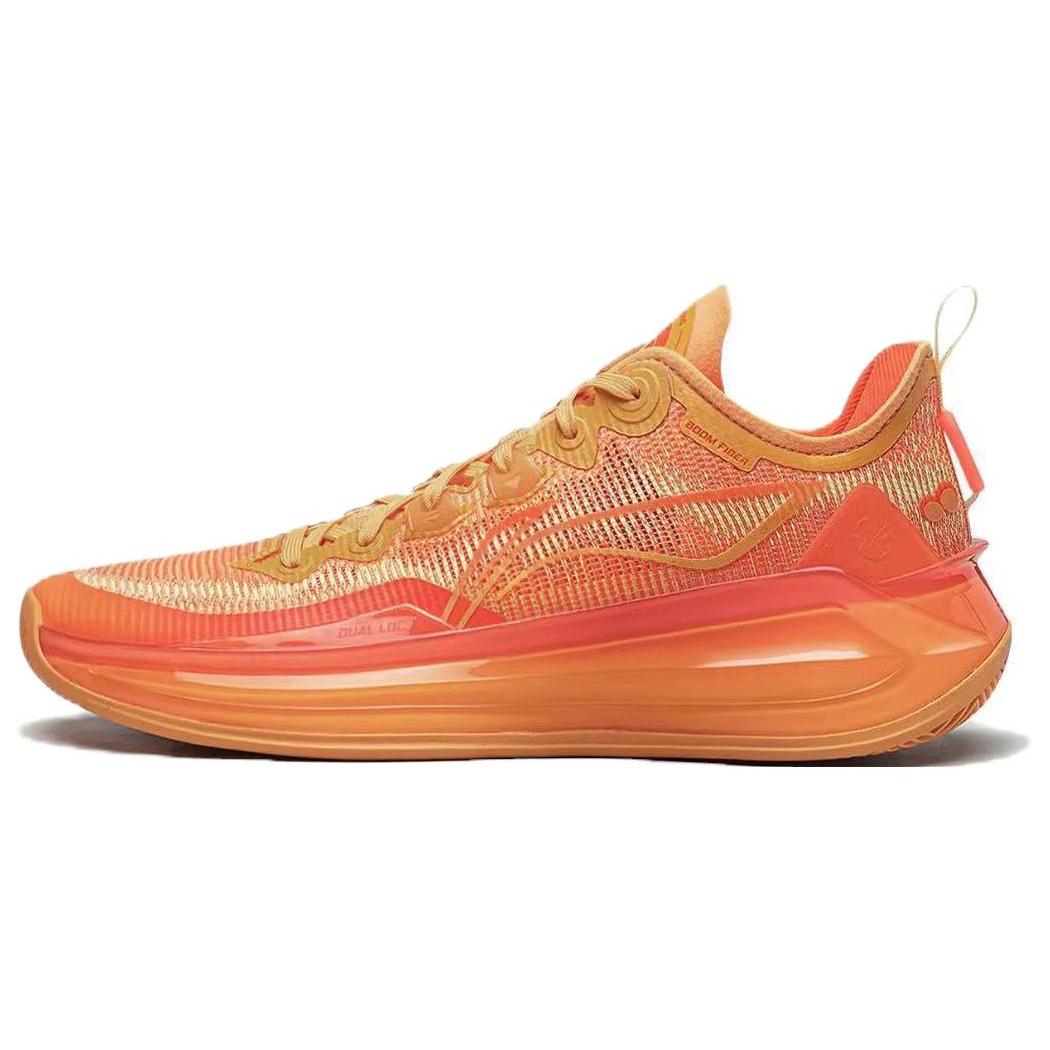 

Li Ning Liren 3 V2 Вечірнє сяйво Плоска підошва Легкі Відскок Низькі Баскетбольні кросівки Чоловічі Помаранчеві ABAT057-5 43