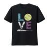 Unisexs Girls Love Softball Best Fun Birthday T Shirt Vintage Washed Stylish Homme Top For Everyday Wear Versatile Casual