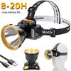 Neueste Super Helle LED Leistungsstarke Angel-Stirnlampe USB Wiederaufladbare Leuchten Kopf-Laterne 18650 Scheinwerfer Sensor Kopf-Taschenlampen
