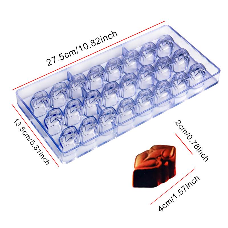 1PC Various Shape Chocolate DIY Mold Lips Pyramid Diagonal Cube Lemon Diamond Rose Football Handbag Heart Candy Tool Gadgets ZYF