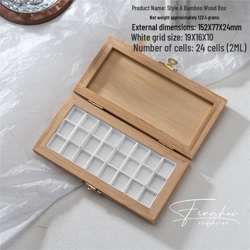 

36-Grid Nail Art & Watercolor Mixing Palette Box