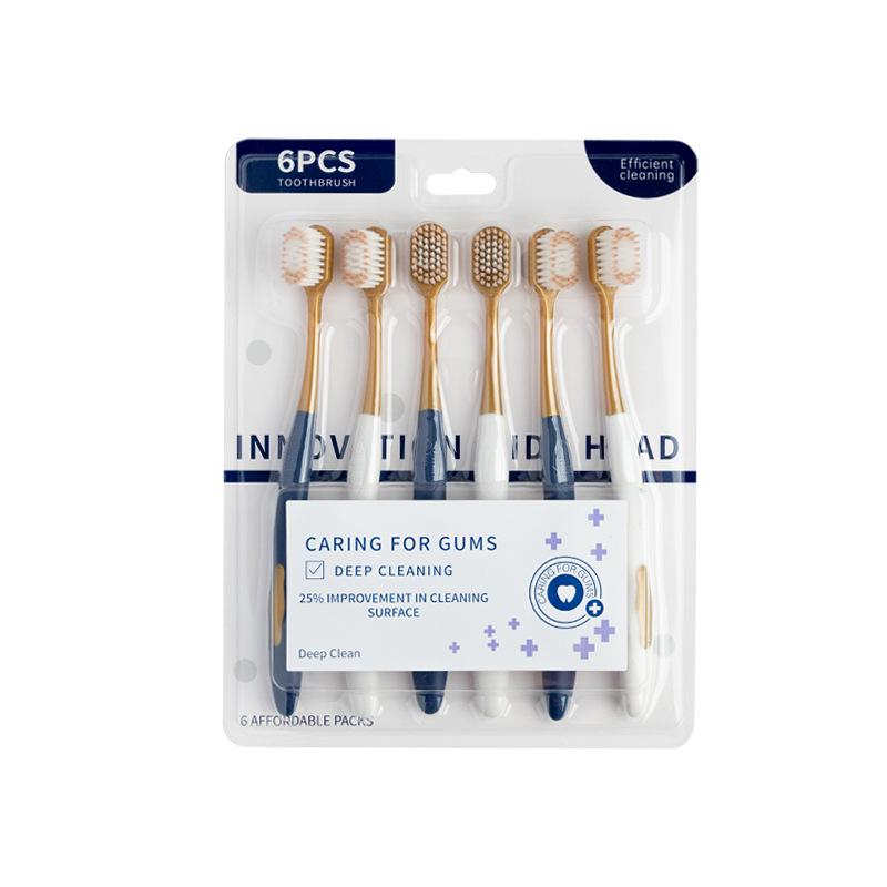 

Набор зубных щеток для взрослых Sam s Club Advanced с мягкой щетиной, 6 штук, широкая головка, уход за деснами, издание для пар