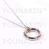 Child Magician Magic Tricks Magic Props Magic Toys Silver Color Bead Chain Ring Round Heart-shaped Necklace Birthday Gift Valentine's Day Gift