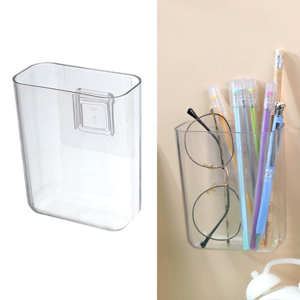 

Transparent Wall Remote Holder Easy to Install Wall Phone Holder Wall Mount Organizer Bedroom S
