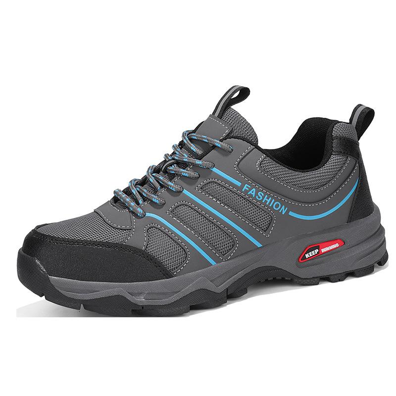 

New outdoor hiking non-slip breathable mesh lightweight hiking shoes, wear-resistant, deodorant soft sole comfortable sports shoes, men 40