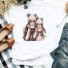 Women's Fashion Tshirt Print Tee Top Happy Time Cartoon Mom Mama Mother 90s Summer Short Sleeve Woman Female Basic T Clothing Graphic T-shirts