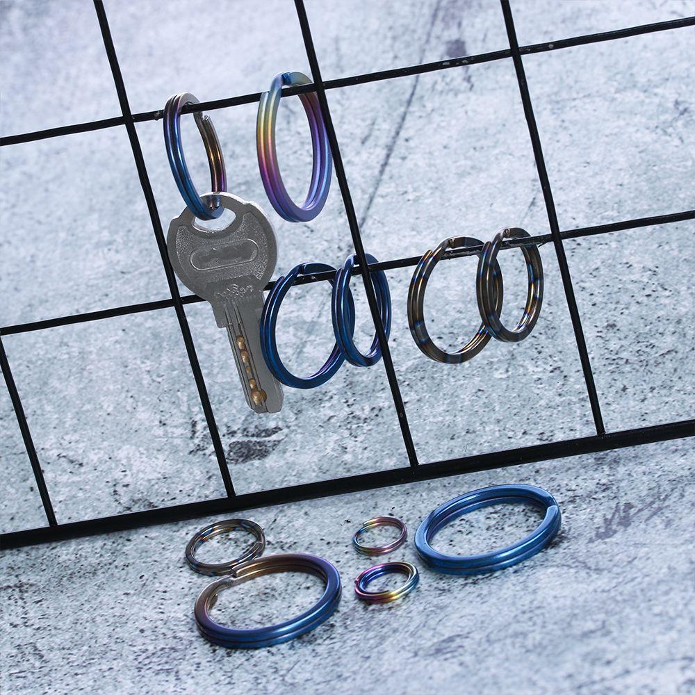10~32mm Titanium Alloy Camping Travel Goods Portable Holder Key Ring EDC Keychain Keyring Buckle