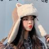 WTEMPO Women's Autumn Winter Outdoor Cycling Skiing Hats Plush Inner Faux Fur Ear Protection Hats Couple Windproof Cold-proof Warm Bomber Hats