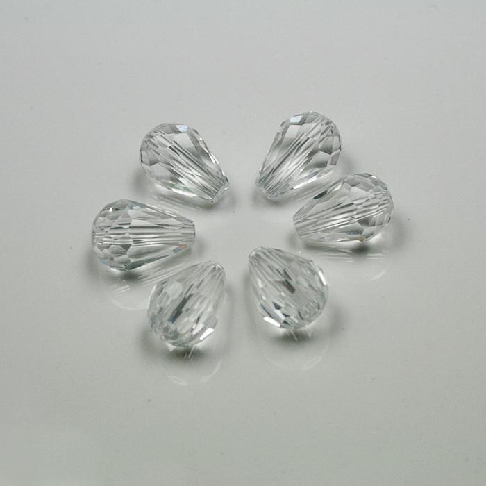 

Класс A 10 шт. цветные граненые стеклянные хрустальные бусины в виде капель воды для изготовления браслетов, сережек, ювелирных изделий 8×11mm