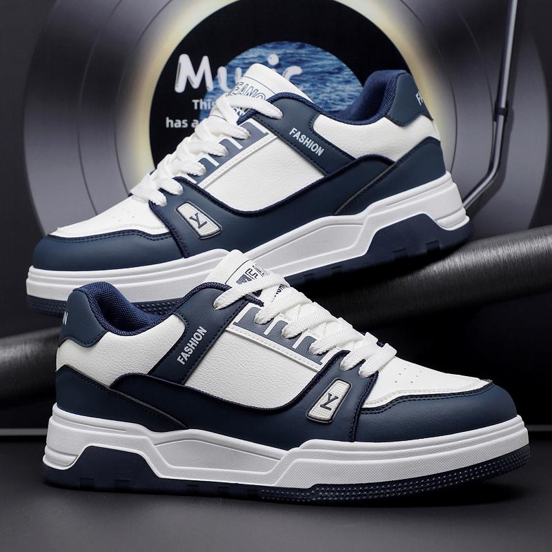 New Men's Classic Four Seasons Fashion Low Top Thick Sole Skateboarding Shoes Comfortable Soft Sole Basketball  Sneakers