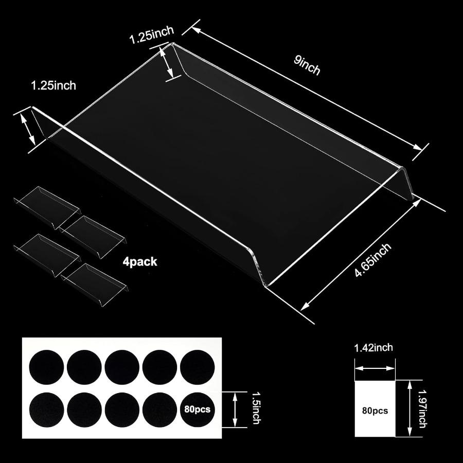 

Акриловая подставка для специй, органайзер для акрилового ящика для специй, 4-ярусный, для ящика, столешницы, для организации и демонстрации ваших специй и С United States
