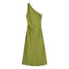 Fashion Style 2024 Summer New Women's Clothing Elegant Asymmetry Silk Satin Texture Dress 8372074 515