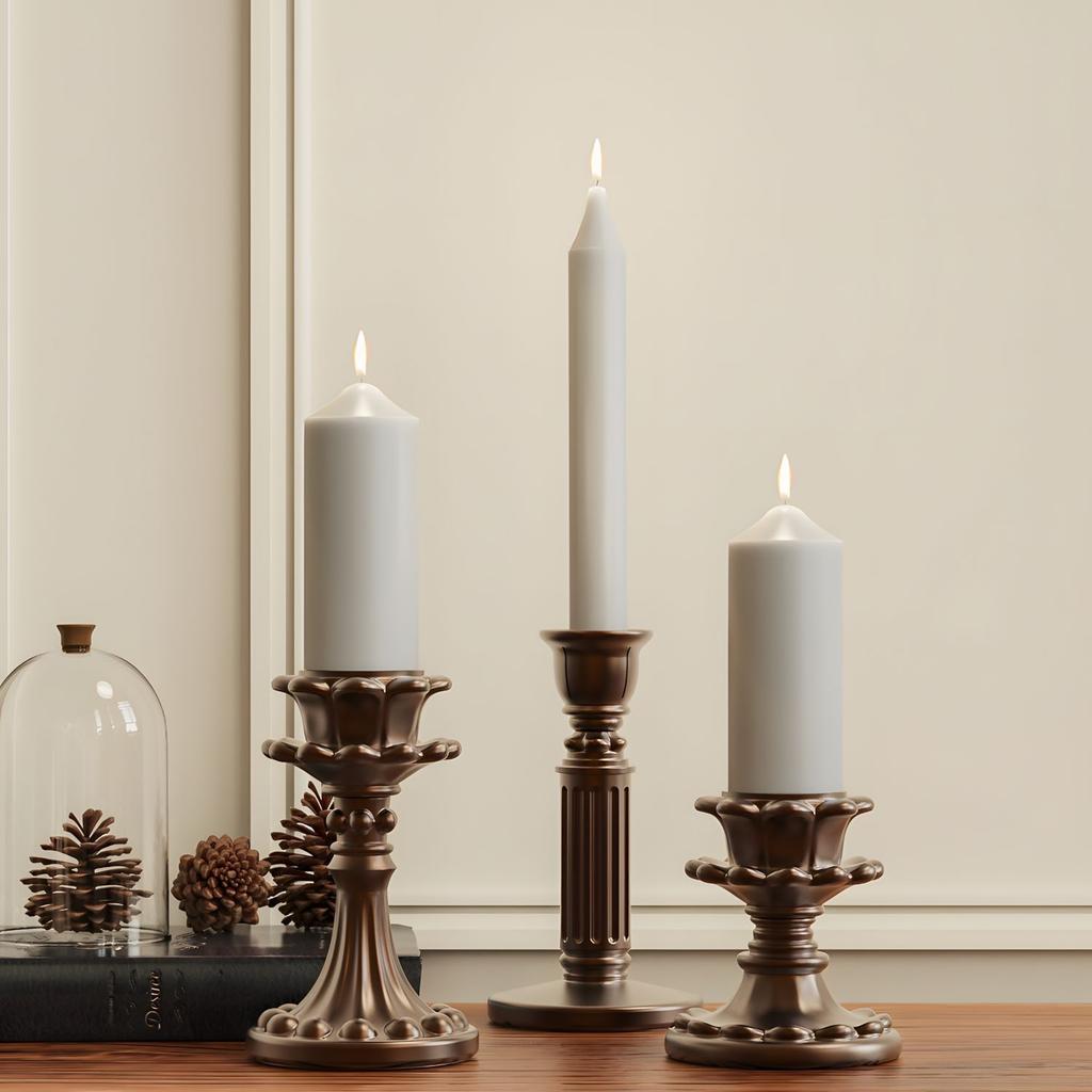 DIY Drip Mold European Retro Candle Holder Base Silicone Mold Aroma Candle Candlestick Silicone Mold Festival Home Decoration