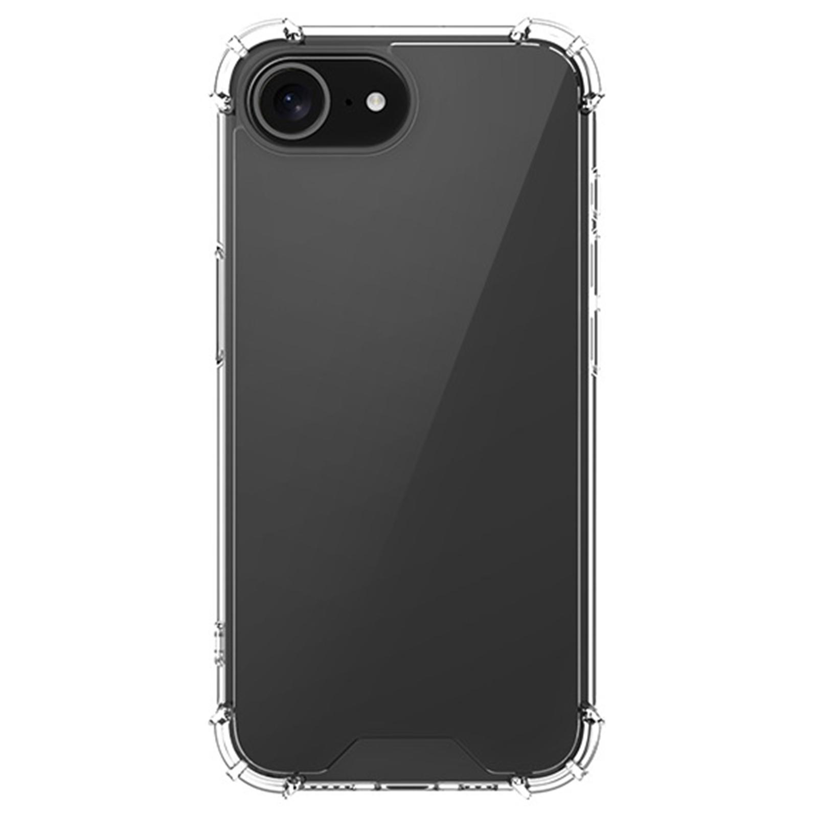 

For iPhone 16e Case Reinforced Corners TPU Frame+Acrylic Back Phone Cover Type A