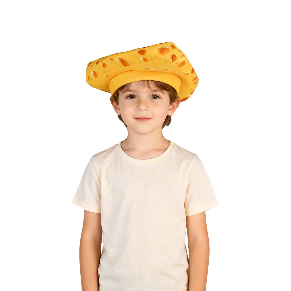 Cross-border Source Cos Cheese Cake Hat 100% Cotton Color Blocking Unisex Party Playing Hat One size fits all