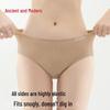 GUJIN Women's 4-Pack Cotton Antibacterial Seamless Mid-Waist Briefs