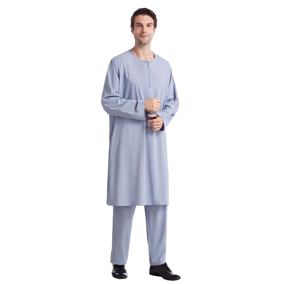 

TH821 Spot Embroidery Robe Set - Best Seller XXL сірий колір/синій