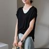 Splicing Fake Two Short-Sleeved T-Shirts for Women