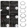 6pcs Metal Headband For Men Women Fashion Hair Bands Outdoors Sports Non Slip Smooth Elastic Teeth Comb Unisex Hair Accessories