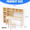 Mini Desk Dollhouses Furniture 1/12 Scale Detailed Miniature Long Table For Model Enthusiasts And Collectors