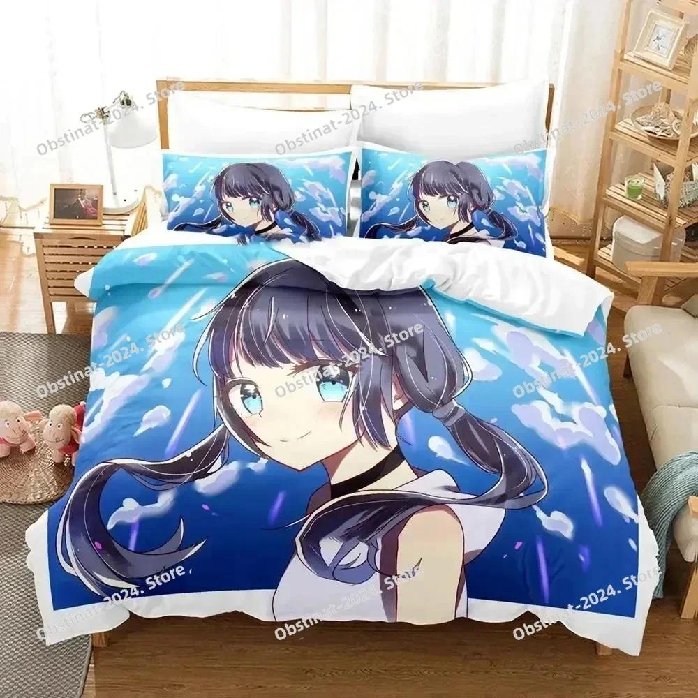 3D Anime Weathering with You Bedding Set Print single Comforter Quilt Bed Cover Duvet Cover Pillow Case 3 Pieces Kids Adult Size