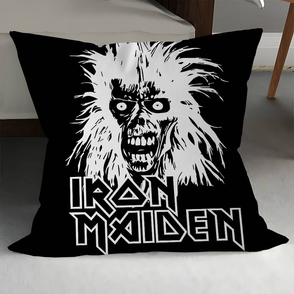 

Группа I-Iron M-Maiden ЛОГОТИП Персонализированное Изображение Текст Домашние Декоративные Подушки Подарки для Дома 45x45см 12x12Inch