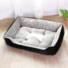 Dropshipping Long Faux Fur Pet Bed Comfortable Waterproof Plush Donut Round Dog Bed Soft Washable Cat Bed Removable Pet Cushion