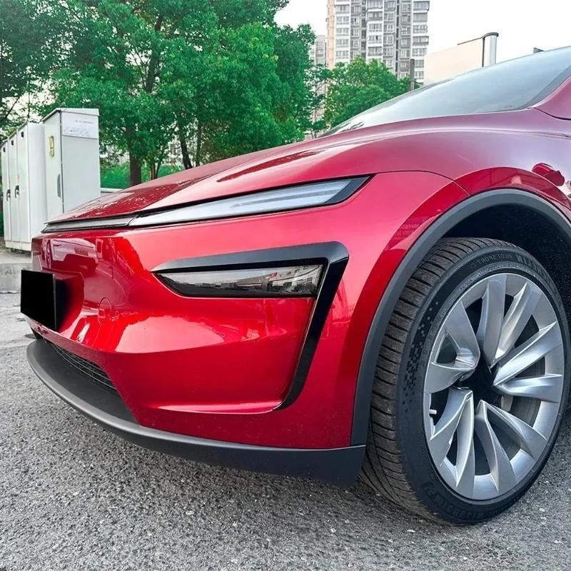 Do Tesli Model Y Juniper 2025 Przedni Zderzak Lampa Przeciwmgielna Wiatrówka Spoiler Pokrywa Listwy Lampy Przeciwmgielnej Akcesoria Brwi Lampy Przeciwmgielnej