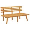 Patio Benches Garden Bench With Cushions 115 Cm Solid Acacia Wood