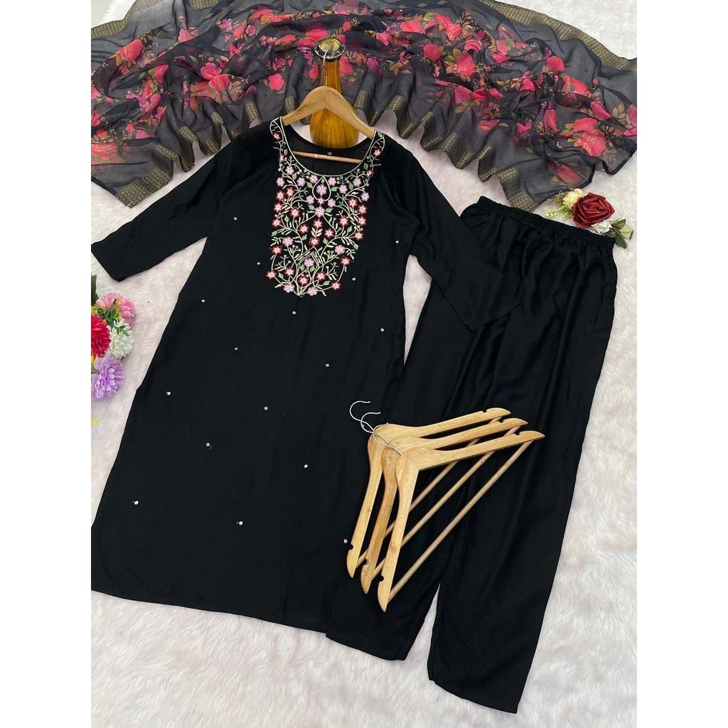 Presenting New Reyon Beautiful Suit Set and Duppta